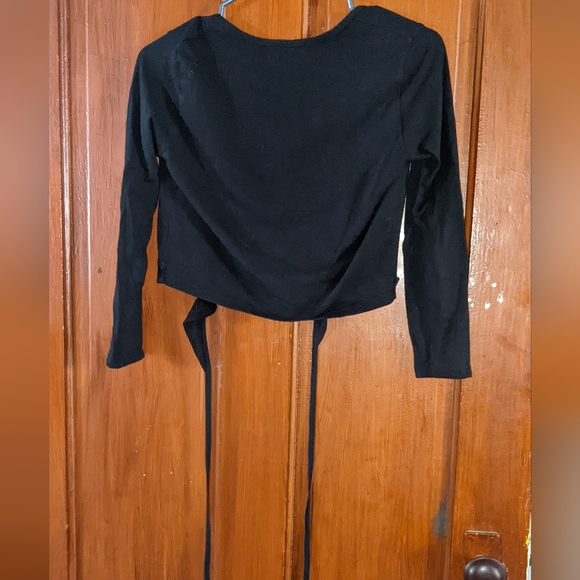 American Apparel Crop Wrap Cardi - Picture 3 of 6